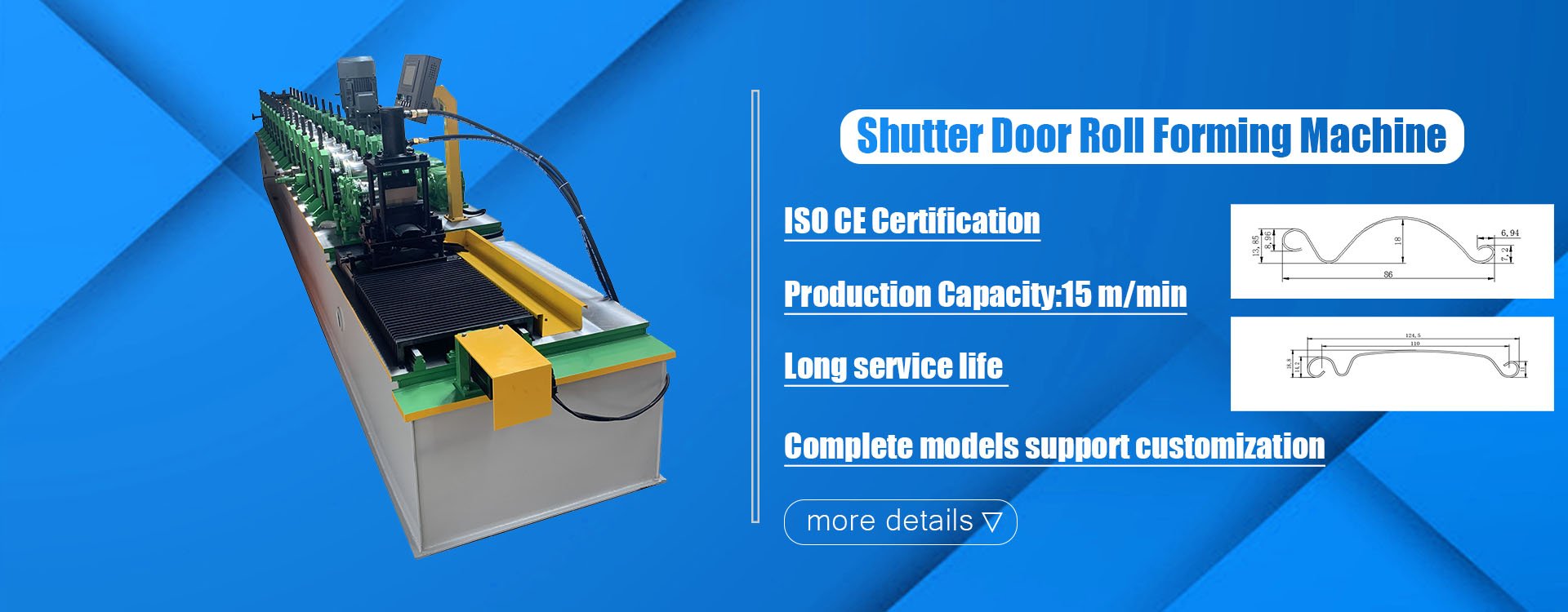 Shutter Door Roll Forming Machine